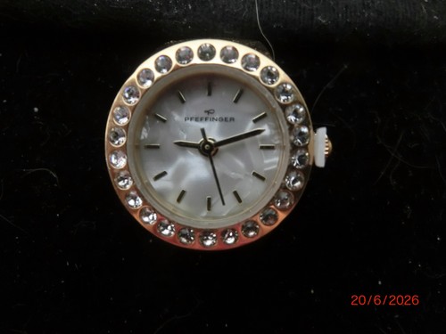 Ring uhr mit - uhr, perlmutt