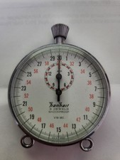 Stoppuhr Hanhart mechanisch 3 Jewels mit original Hülle sehr gut erhalten