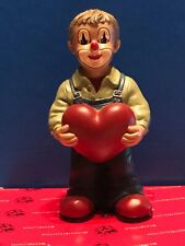 Gilde Clown - Herzilein mit Latzhose - 9 cm - 35954 - MIT OVP