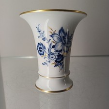 Meissen Vase blaue Blume mit