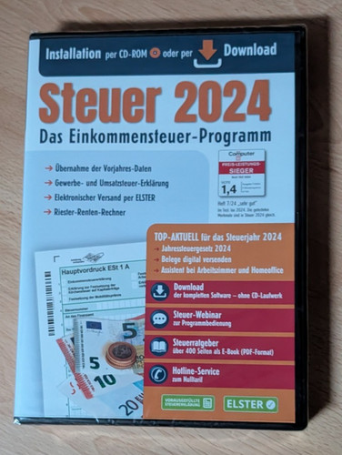 Aldi steuer software 2024 - cd,