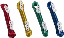 WÄSCHELEINE 20m rutschfest 2x Haken Stahleinlage Camping Wäsche Leine 4Var 54