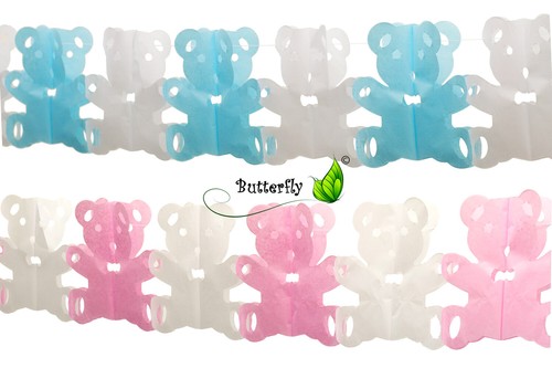 Teddybären papiergirlande - teddybären,