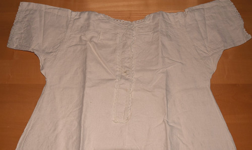 Antikes leinen damen nachthemd - antikes,
