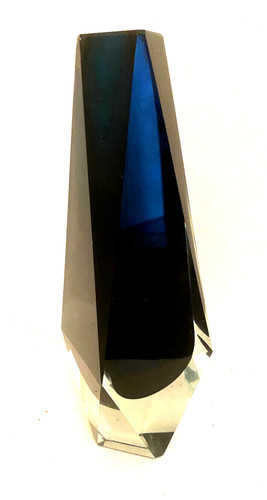 Murano blockvase blau - murano,