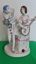 Porzellan Figur Pierrot mit