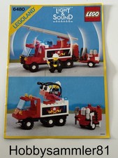 Lego 6480 Legoland Town Bauanleitung Feuerwehrwagen Light & Sound 9V