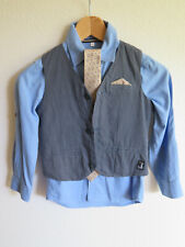 Jungen Hemd Krawatte Weste Gr. 122 Set Neuwertig! Hochzeit Taufe Kommunion