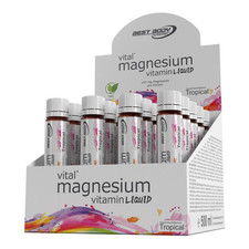 (EUR 35,80 / L) 20 Best Body Magnesium Ampullen à 25 ml mit Vitaminen