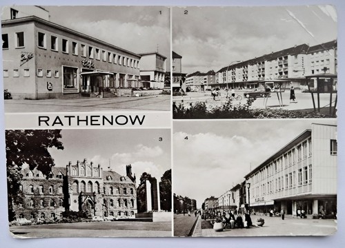 Rathenow cafe berliner - ak, rathenow,