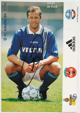 Johan de Kock FC Schalke 04 signierte Autogrammkarte AK 1997-98 Eurofighter S04