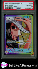 NICO ROBIN BANDAI NAMCO #062 2024 OP09 HOLO LEADER ALT ART JAPANISCH PSA 10