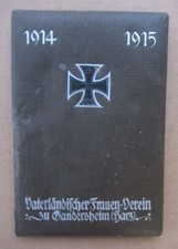 Alte Geldbörse Geld - Mappe Vaterländischer Frauenverein Gandersheim Harz / EK