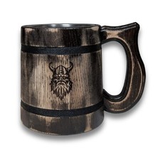 Bierkrug wikinger holzkrug - bierkrug,
