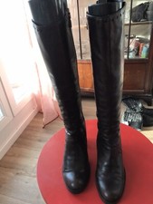 Alberto Fermani Stiefel 37 Absatz  Blockabsatz Braun Budapester High Heel Mega