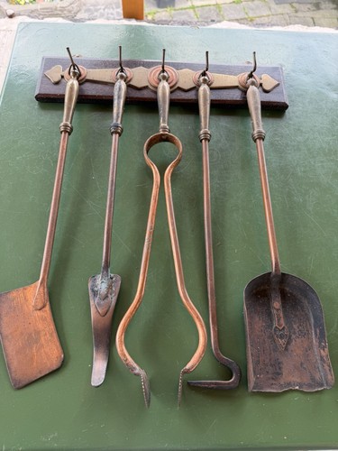 Antikes kaminbesteck kupfer - antikes,