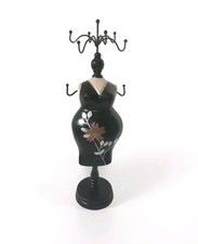 Schmuckpuppe, Schmuckständer Art Deco aus Holz.. Höhe 36 cm, schwarz, Neu ?