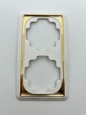 Gira Trias Gala 2-fach Rahmen Reinweiß Weiß mit Goldkante n