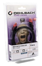 Oehlbach Red Opto Star 150 optisches digital Kabel Lichtleiter 1,5m Toslink 150
