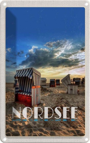 Blechschild 30x20 nordsee - 30x20,