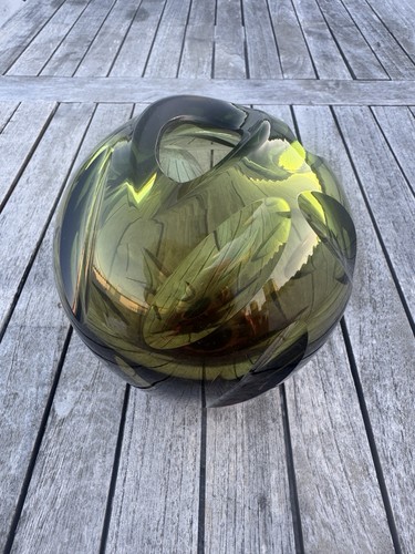 Vintage kunstglas vase - kunstglas,