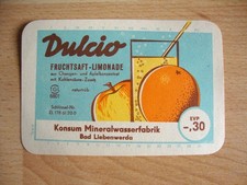 1 Limoetikett Konsum Mineralwasser Fabrik Bad Liebenwerda , Sachsen um 1975 ,DDR