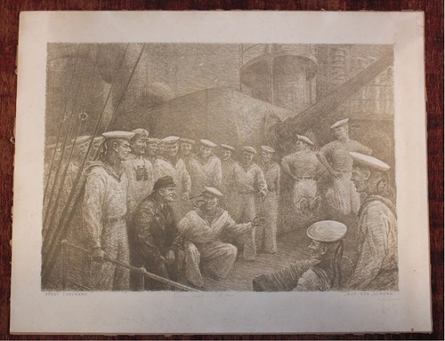 Lithographie auf der - "auf,
