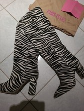 Paris Texas Stiefel Gr 40 "Neu" Zebra Schwarz Weiss Np 620.-€