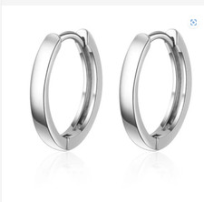 925 silber herren creolen - ,