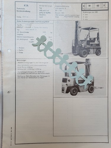Arbeits gabelstapler dfg - gabelstapler,