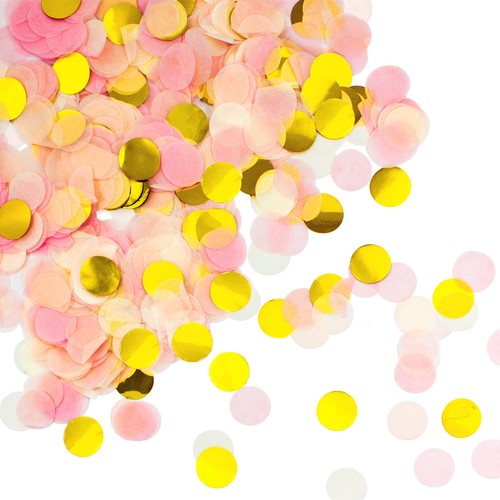 Papier konfetti gold rosa - gold,