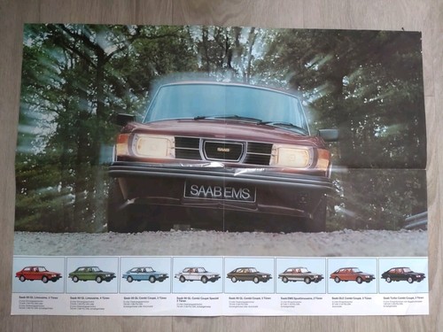 Saab 96gl gle poster - poster, ems