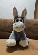 Stofftier Esel Grau 52 cm Hoch Neuer Artikel