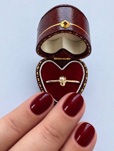 Ring gold memento - gold, mori