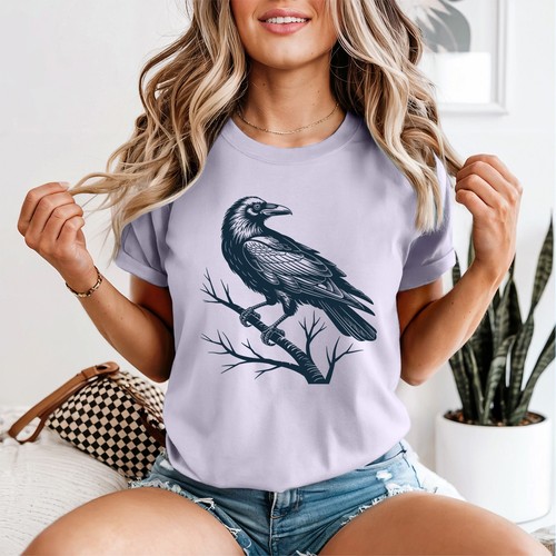Gothic rabe damen - rabe, t-shirt