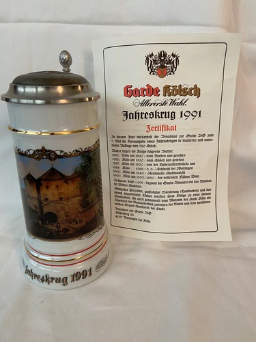 Garde kölsch jahreskrug 1991 - garde,