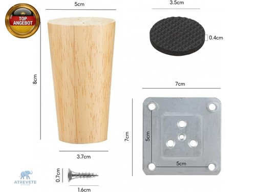 Möbelfüße holz stück - möbelfüße, holz,