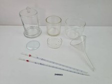 Konvolut Gefäße Petrischale Pipette Vagra Glas Arzt Apotheker Medizin #248603