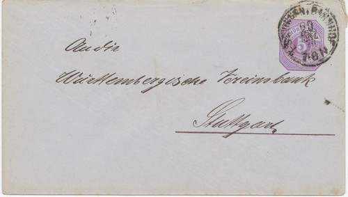 Württemberg 1876 5pf - 1876,