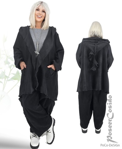 Lagenlook fleece kapuzen - lagenlook, kapuzen-