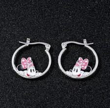 Minnie Mouse Ohrringe 925 Pl