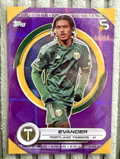 Evander /99 Ultra Rare Purple Image V. Portland Timber 2024 Topps Superstars MLS