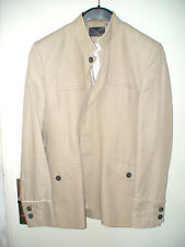 ZARA Herren Blazer Jacke viktorianisch festliches Design – Größe 50 Farbe beige