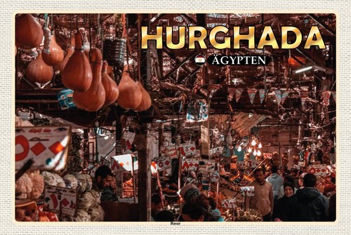 Blechschild 20x30 hurghada - 20x30,