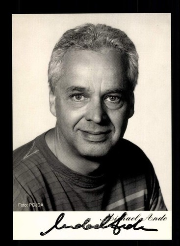 Michael ande autogrammkarte - michael,
