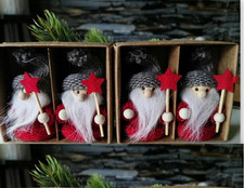 4 x Wichtel Strick Zwerg Gnom