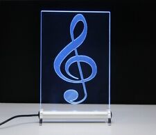 Violinschlüssel LED Leuchtschild Musik Noten Notenschlüssel Musikschule Werbung