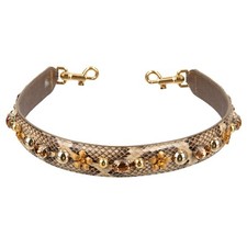 DOLCE & GABBANA Leder Kristall