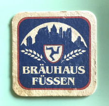 Alter Bierdeckel-Coaster , BRÄUHAUS FÜSSEN +2009 , Füssen / Schwaben / BY #6784#