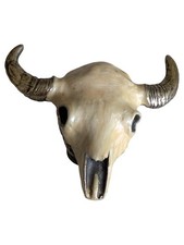 MM United Chicago Vintage Büffel Schädel Wandschmuck Metall Mehrfarbig